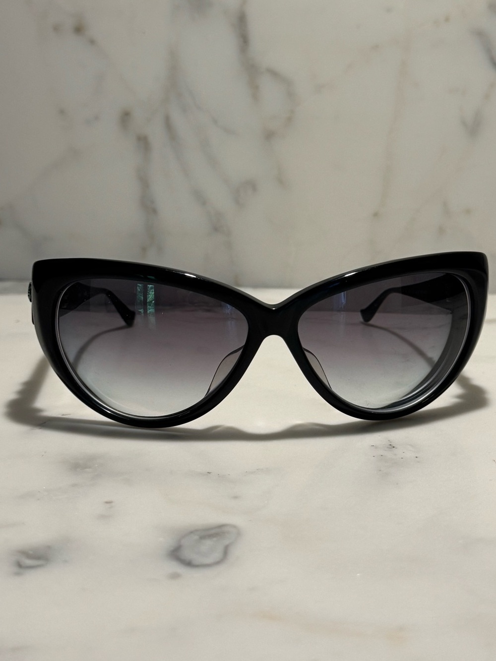 Chrome Hearts Club Sandwich Glasses in Black.